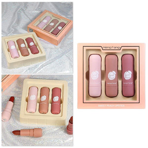 Fashion Lipstick Gold Leaf Jelly Temperature-changed Lip Balm Moisturizer Lips Beauty Makeup Brand HengFang 3 Colors