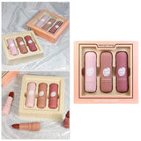 Fashion Lipstick Gold Leaf Jelly Temperature-changed Lip Balm Moisturizer Lips Beauty Makeup Brand HengFang 3 Colors