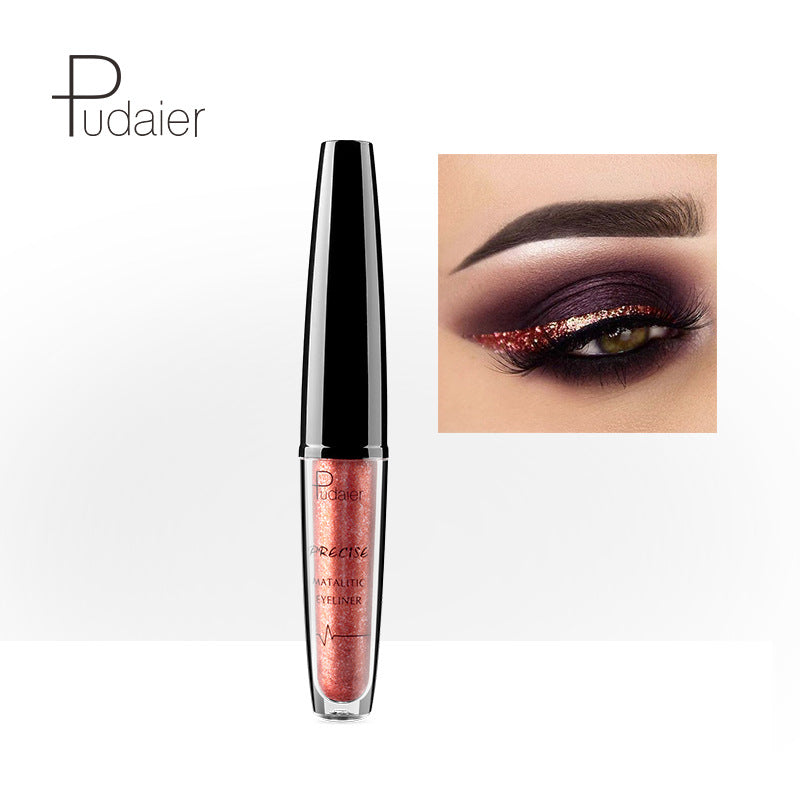 Heavy Metal Pearlescent Liquid Eyeliner Pudaier Metallic Liquid Eyeliner Sparkle Eyeliner Collection