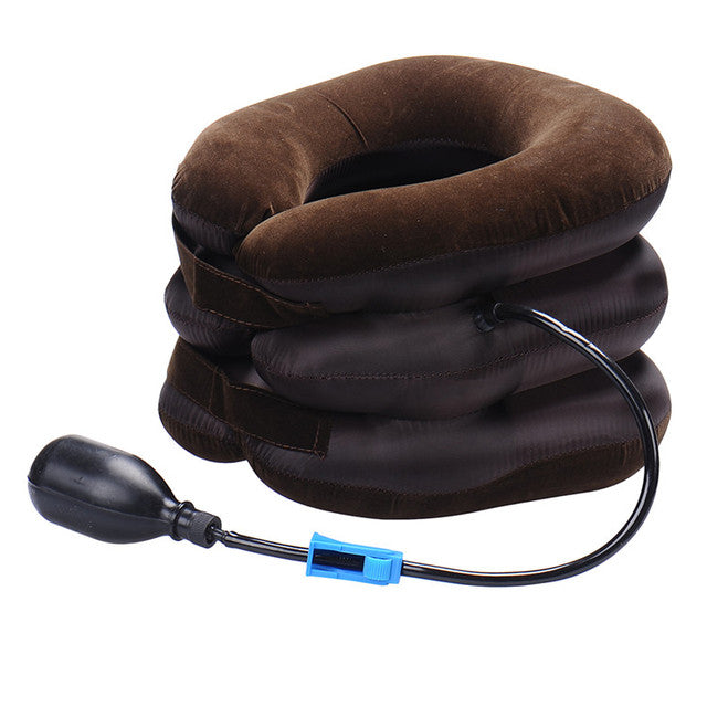 Neck cervical traction device inflatable collar Head Back Shoulder Neck Pain Headache health care massage device