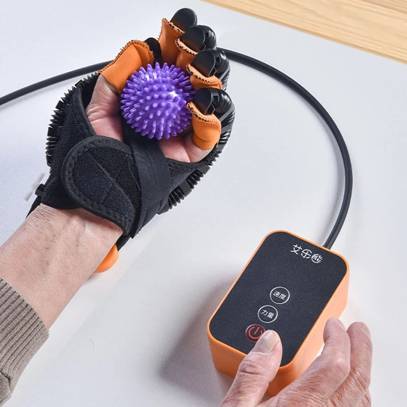 Protable Rehabilitation Robot Gloves Stroke Hemiplegia Cerebral Infarction Training Device Finger Exerciser Hand Function Recove