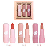 Fashion Lipstick Gold Leaf Jelly Temperature-changed Lip Balm Moisturizer Lips Beauty Makeup Brand HengFang 3 Colors