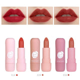 Fashion Lipstick Gold Leaf Jelly Temperature-changed Lip Balm Moisturizer Lips Beauty Makeup Brand HengFang 3 Colors