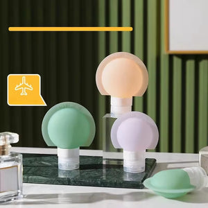 3Pcs\Set mini shampoo dispenser portable travel bottle set silicone refillable travel bottles