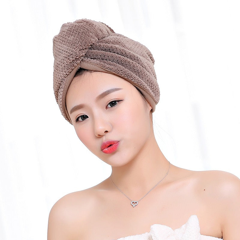 Hair cap, women's absorbent headscarf, long and short hair shower cap, quick drying towel, cute hair wiping, dry hair towel