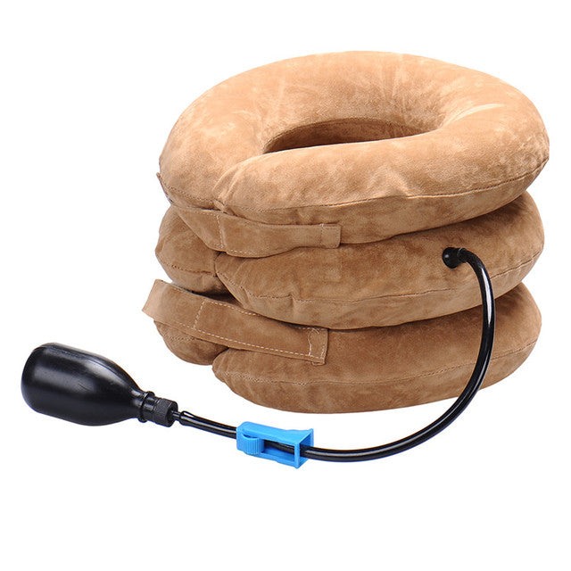 Neck cervical traction device inflatable collar Head Back Shoulder Neck Pain Headache health care massage device