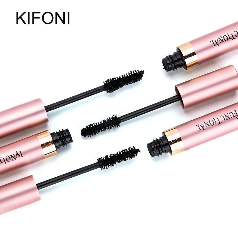 KIFONI Makeup 4D Silk Fiber Lash Mascara Waterproof Rimel Mascara Eyelash Extension Black Thick Lengthening Eye Lashes Cosmetics