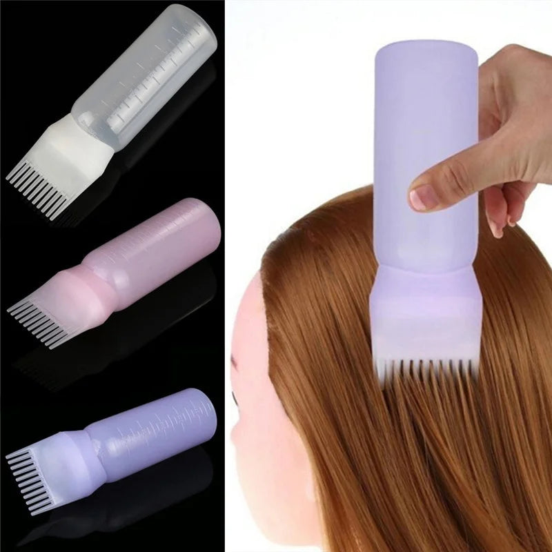 Dyeing Shampoo Bottle Oil Comb 120ML Hair Tools Hair Dye Applicator Brush Bottles Styling Tool Hair Coloring