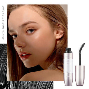 Pudaier Thick Curling Waterproof Slender Mascara Is Naturally Waterproof And Does Not Smudge Silicone Brush Head 4D Mascara