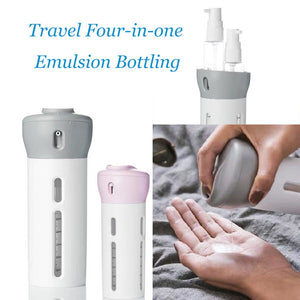 New Portable 4 in 1 Lotion Dispenser Lotion Shampoo Shower Gel Sub-Bottle Travel Emulsion Bottling