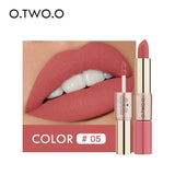 O.TWO.O 12 Colors Lips Makeup Lipstick  Lip Gloss Long Lasting Moisture Cosmetic Lipstick Red Lip Matte Lipstick Waterproof