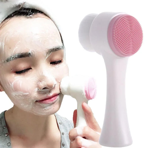 3D Double Side Multifunctional Face Brush Skin Cleaner Face Washing Machine Exfoliator Facial Cleaning Brush